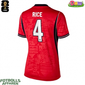 England Declan Rice #4 Bortatröja Kvinnor VM 2026 Kortärmad